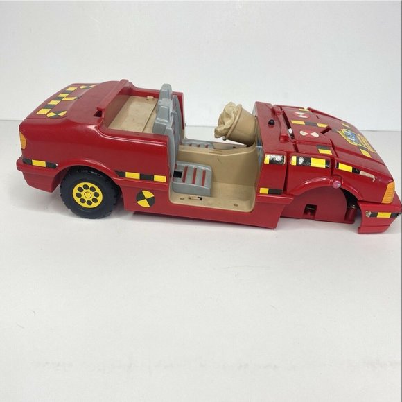 Tyco Toys Vintage Tyco Crash Test Dummies Crash Center And Red Car